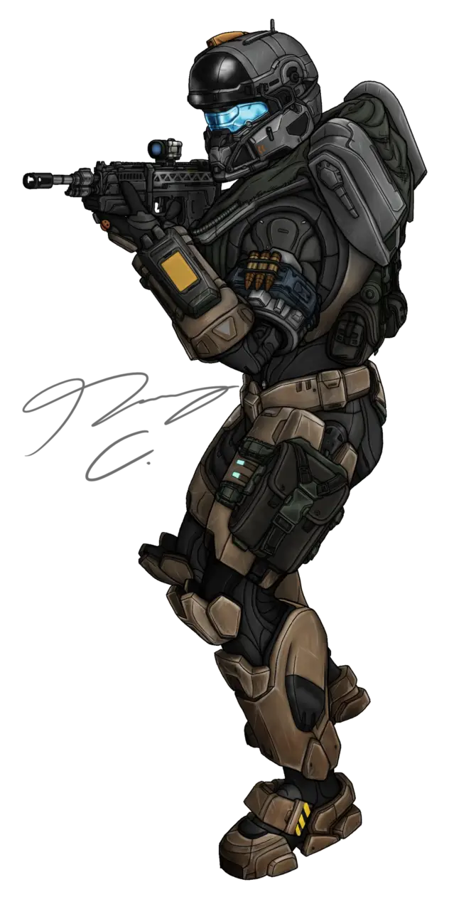 Futuristic Armored Soldier