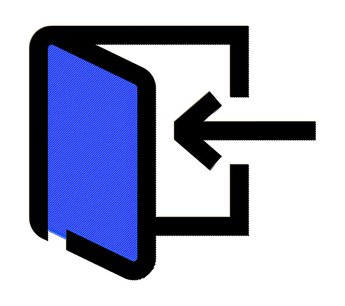Enter Door with Left Arrow
