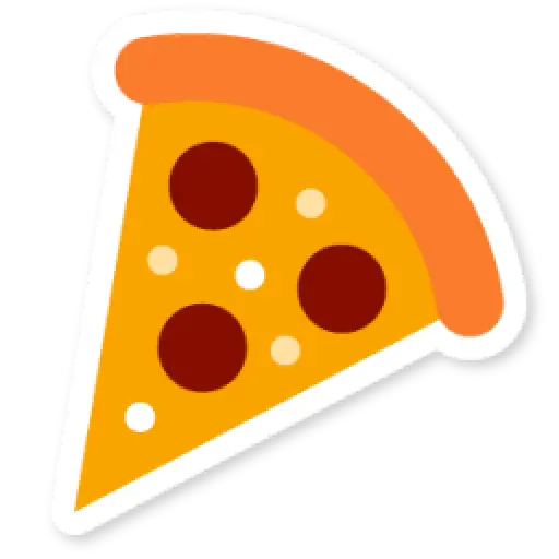 Pizza Slice Cartoon Illustration