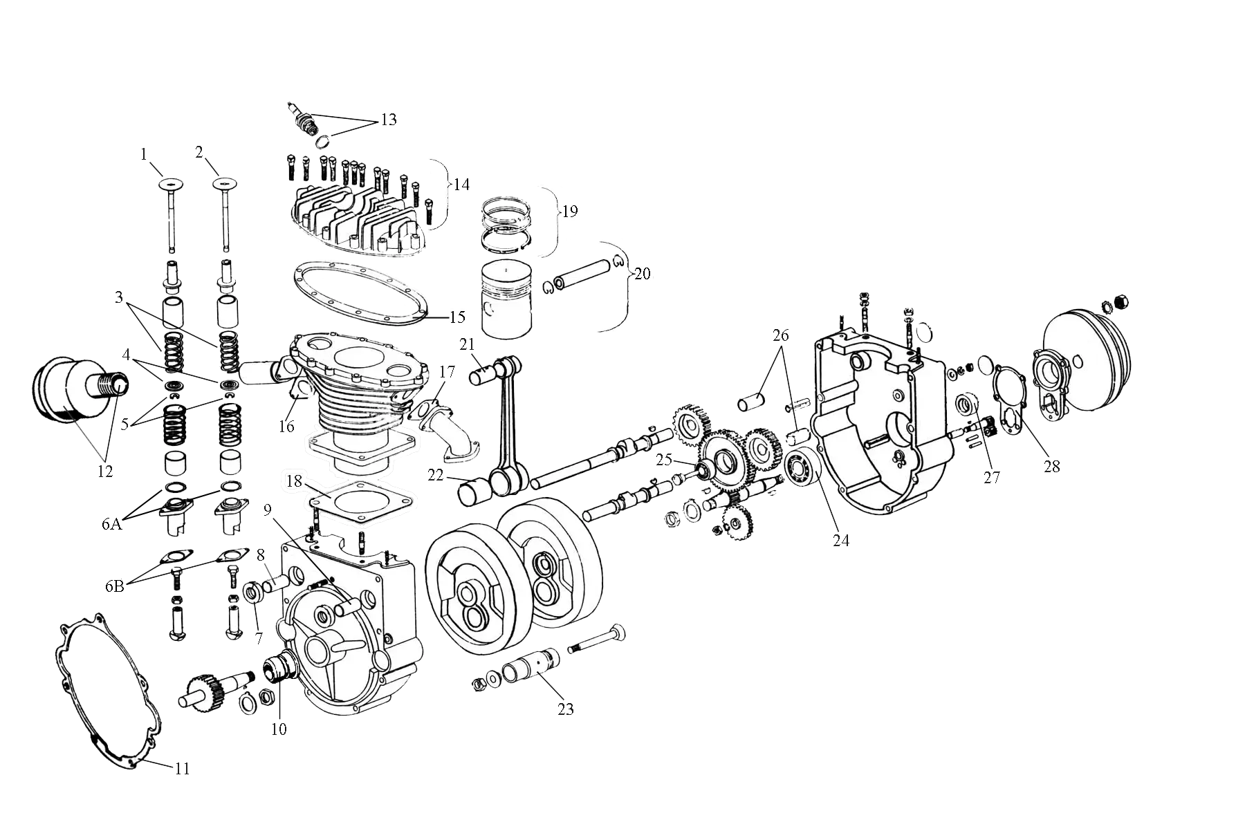 Mechanical Engine Parts Diagram