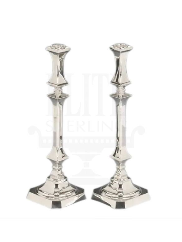 Elegant Silver Candlesticks
