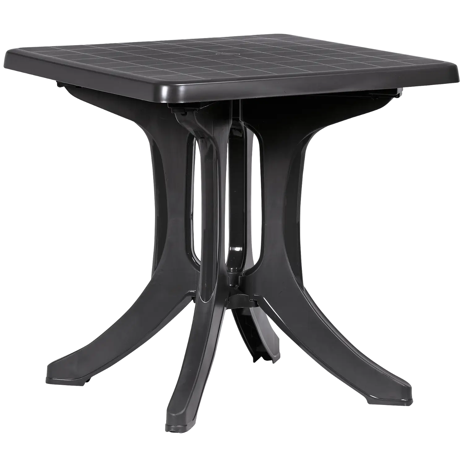 Black Plastic Square Table