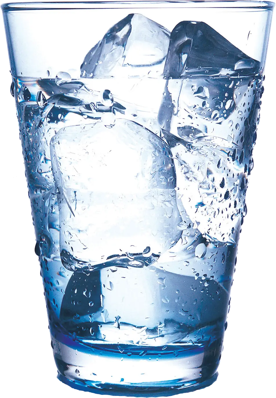 Refreshing Glass of Water with Ice