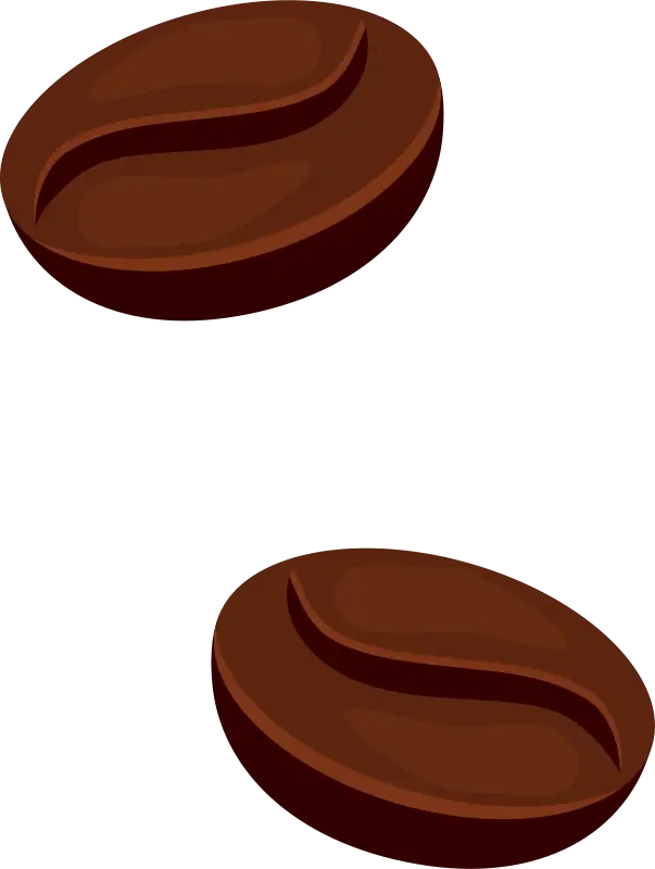 Brown Coffee Beans Illustration