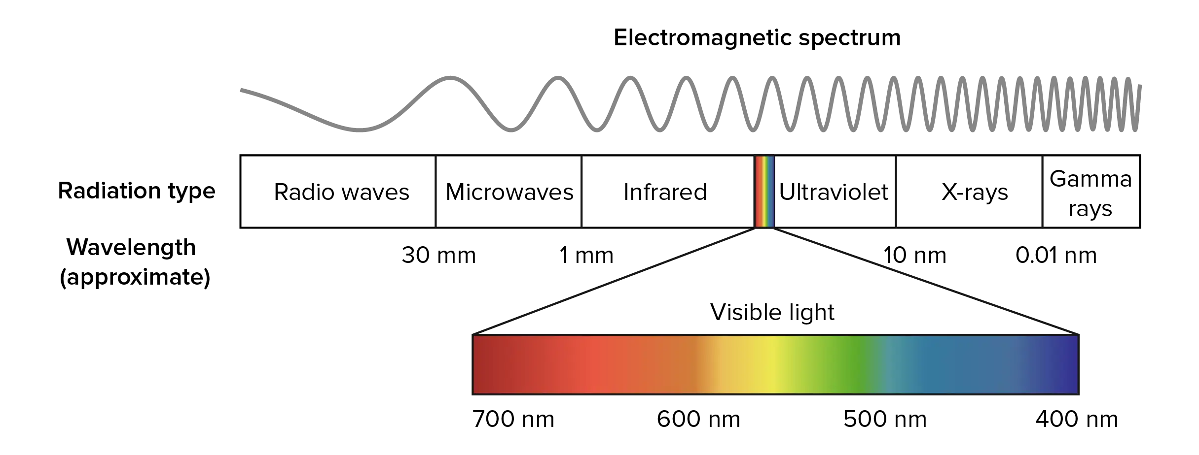 Diagram of Electromagnetic Spectrum