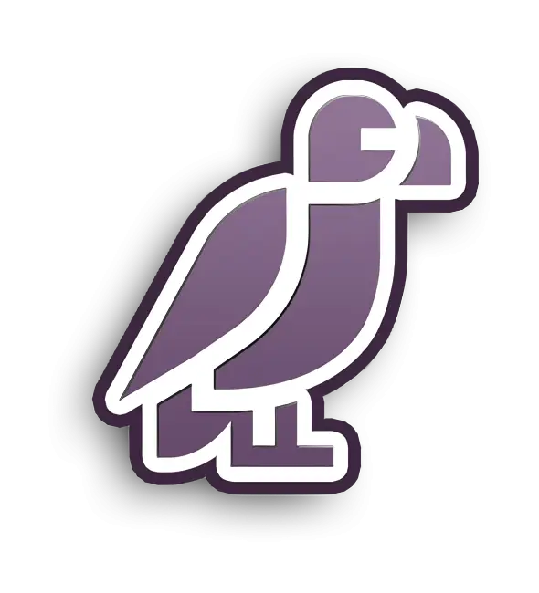 Cute Purple Bird