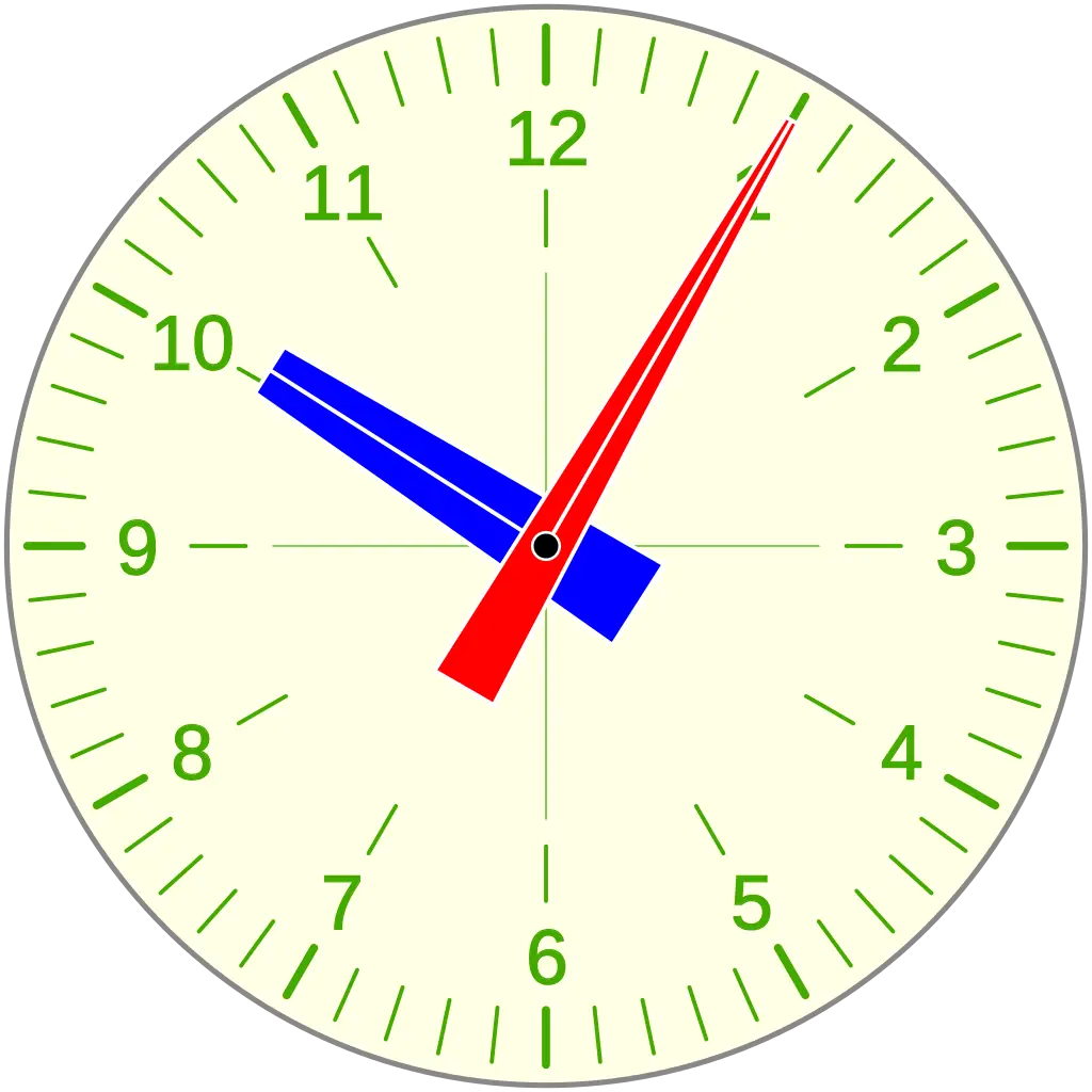 Colorful Analog Clock Design