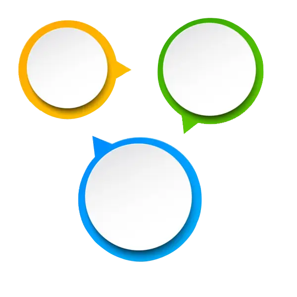 Colorful Speech Bubbles for Communication