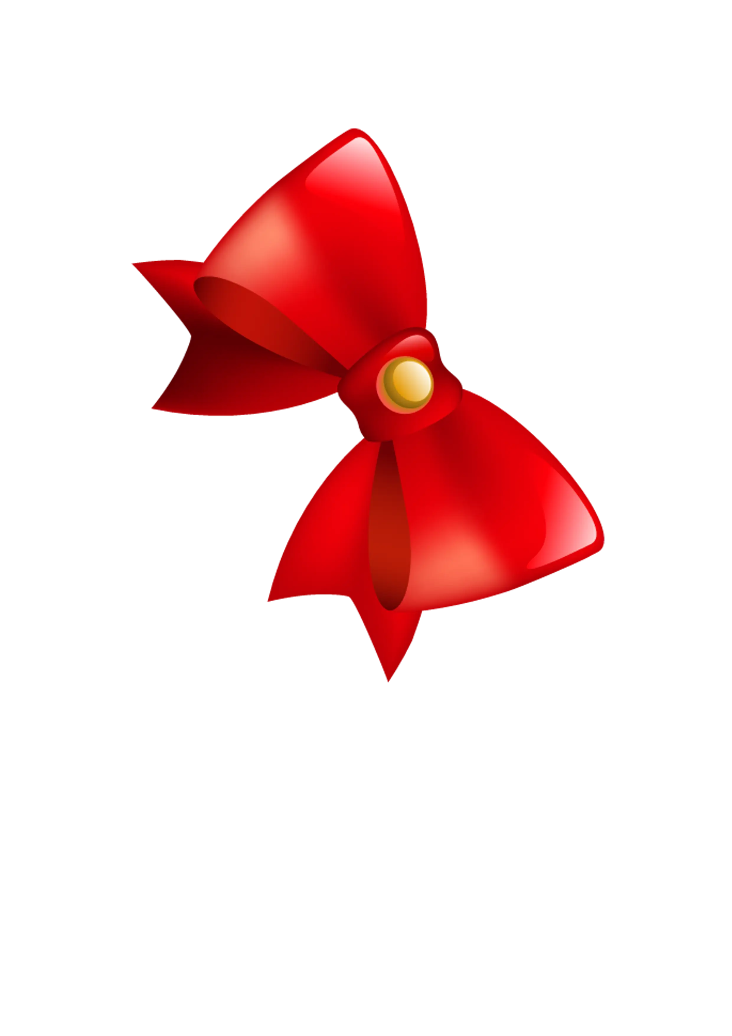 Shiny Red Bow Decoration