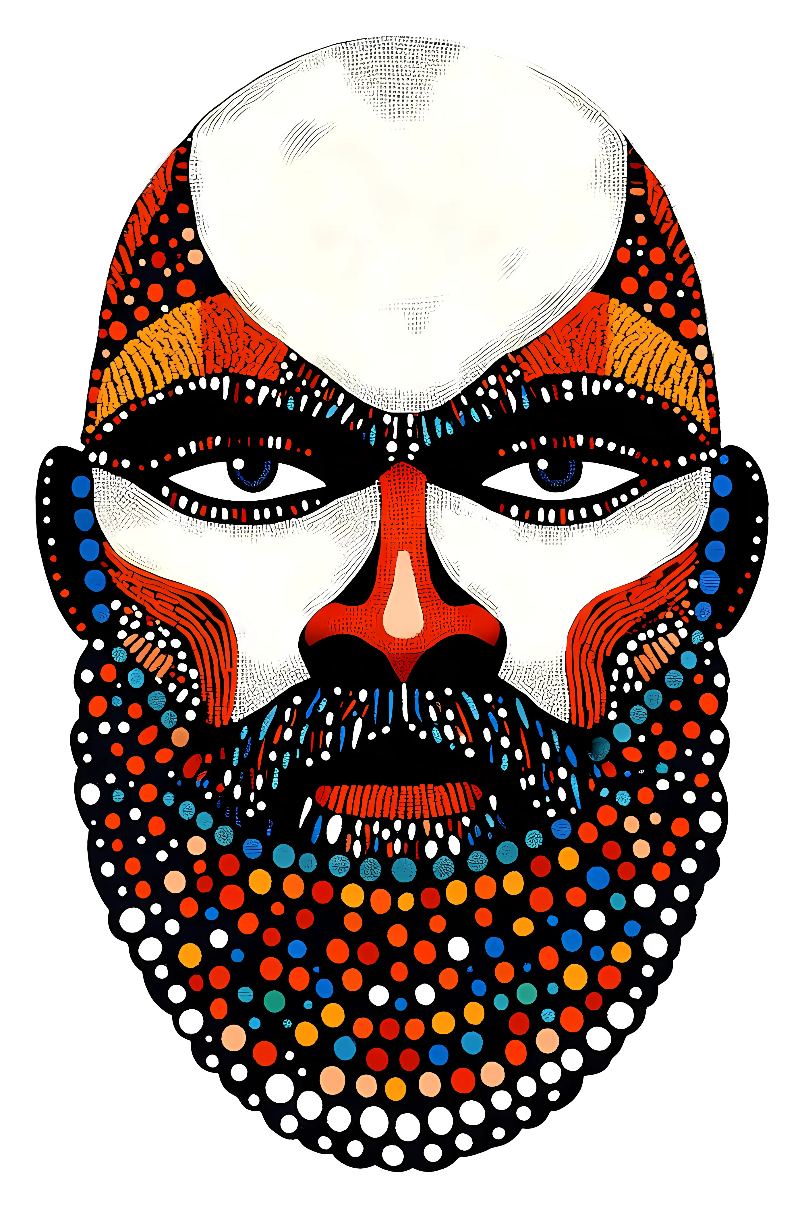 Colorful Face Illustration