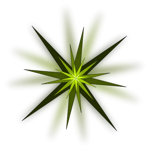 Green Starburst Design
