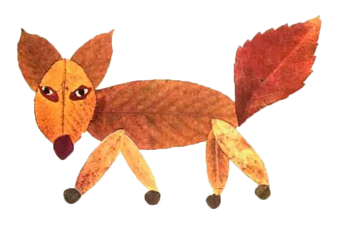 Leaf Art Fox