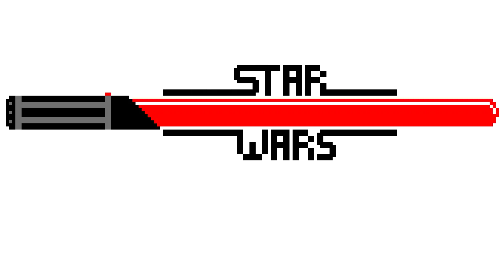 Pixel Art Star Wars Lightsaber