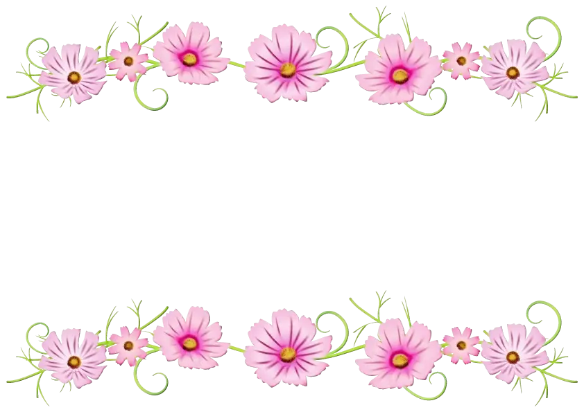 Pink Floral Frame Design