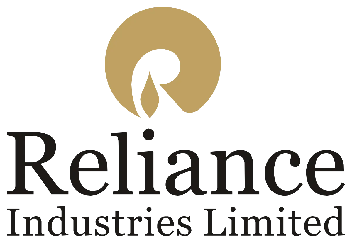 Reliance Industries Limited Gold and Black Logo Design