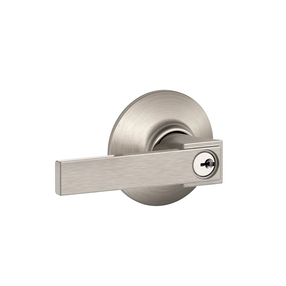 Metal Door Handle with Lock