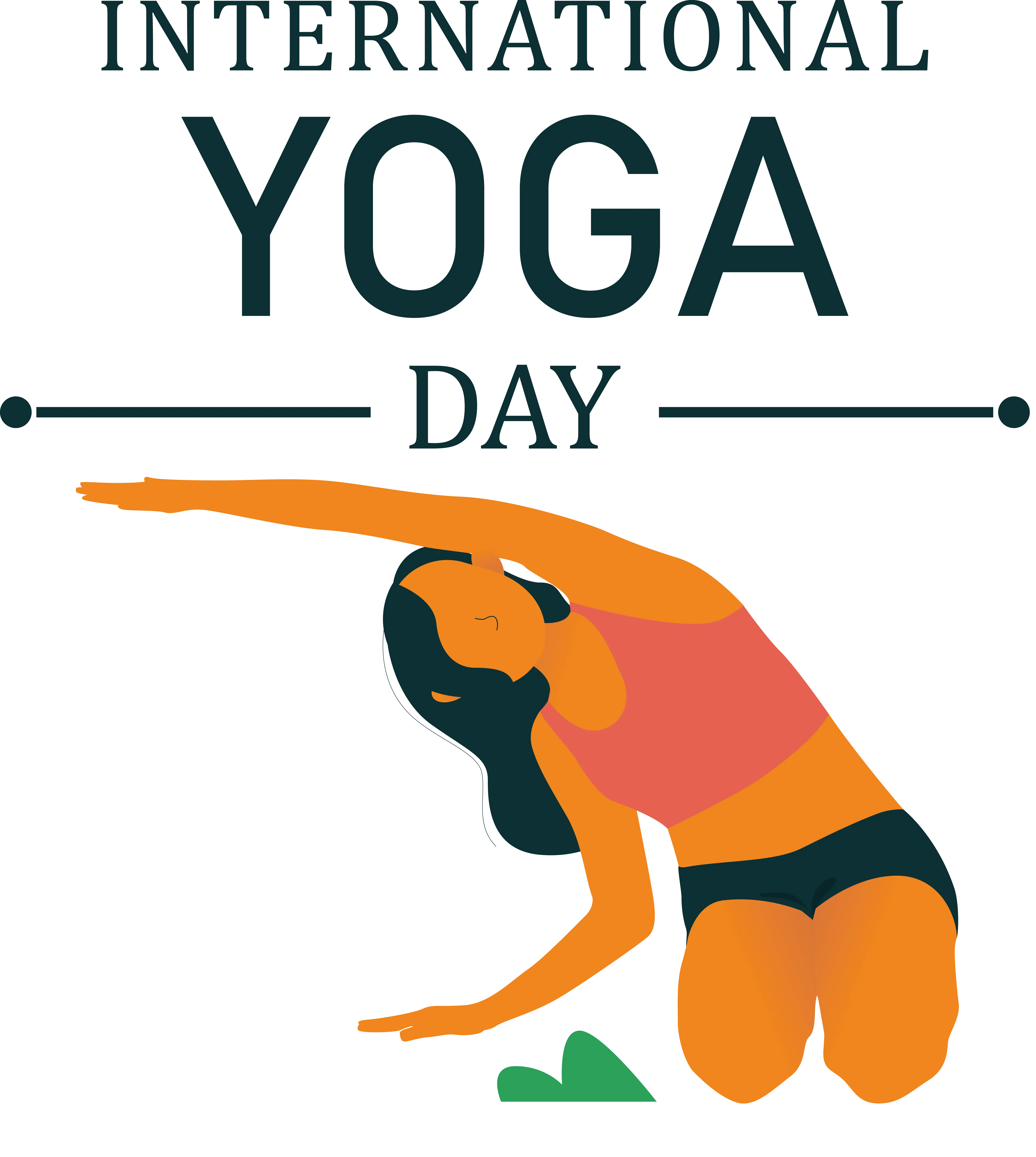 Seated Side Stretch for International Yoga Day