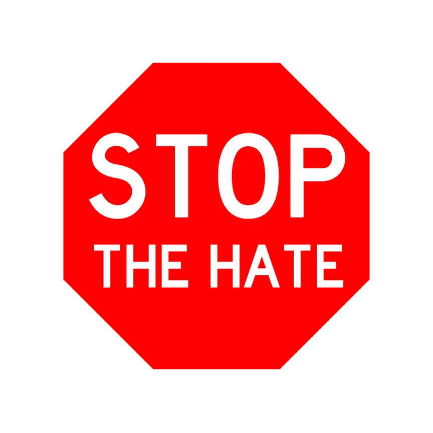 Stop the Hate Sign