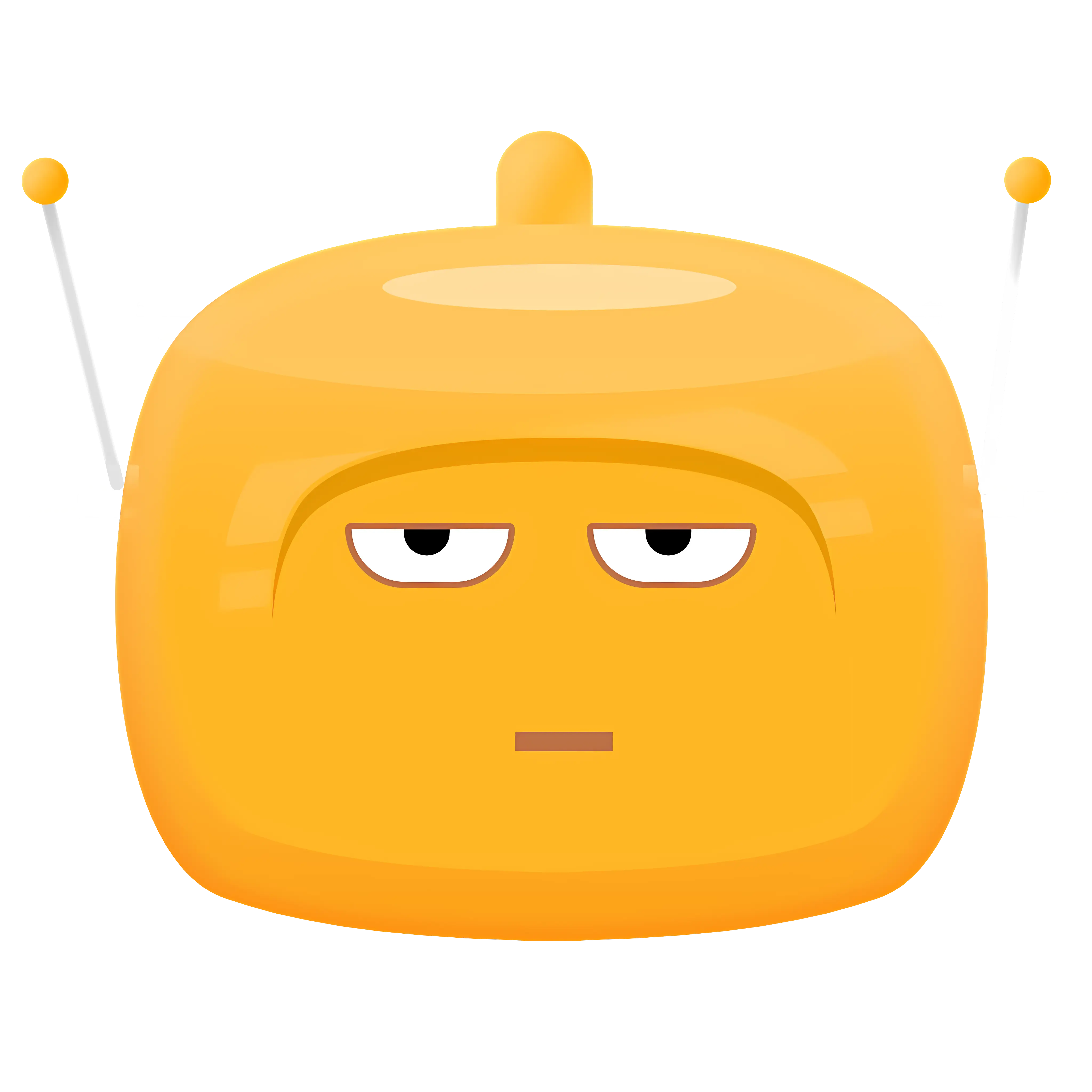 Yellow Robot with Antennas