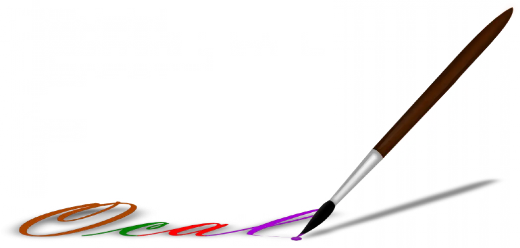 Paintbrush Creating Colorful Stroke