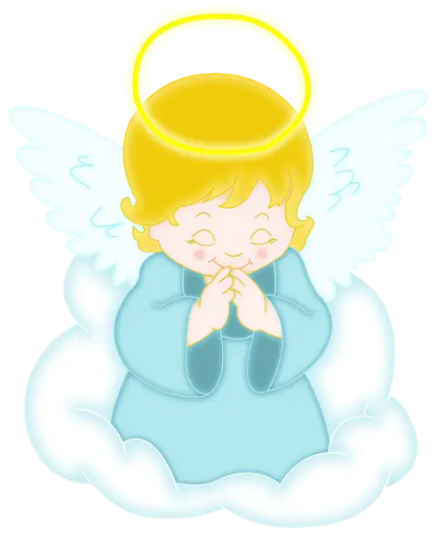 Cartoon Angel with Halo