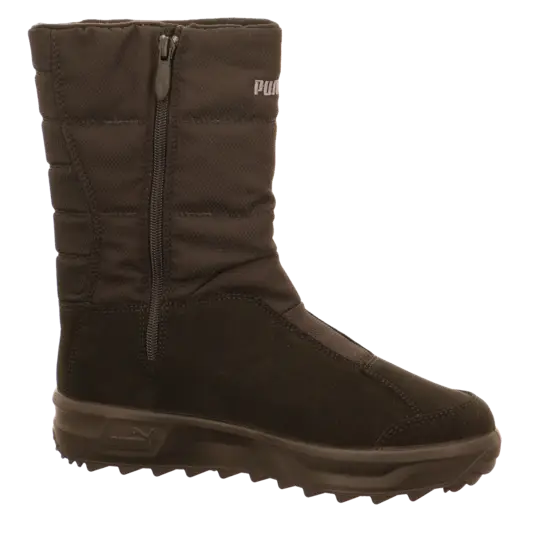Black Winter Snow Boot with Zipper