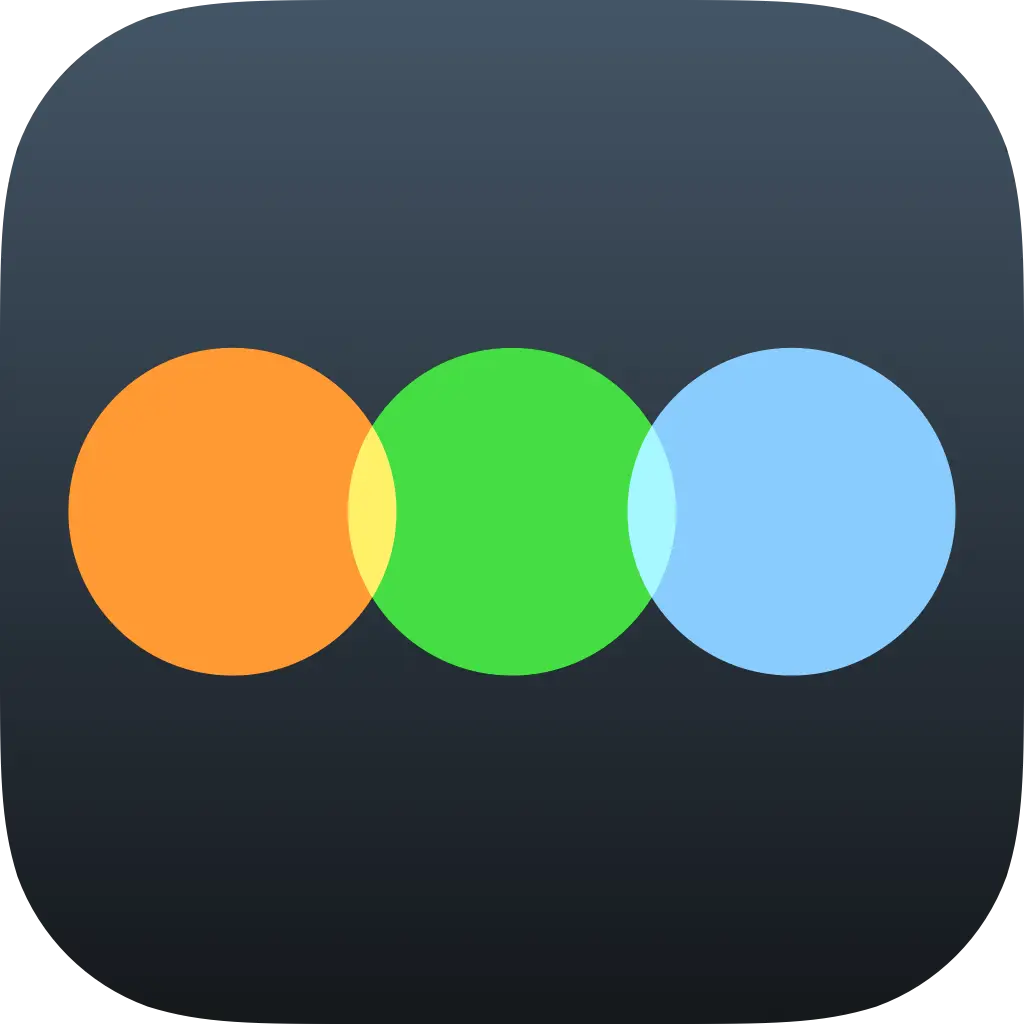 Three Colored Circles Icon