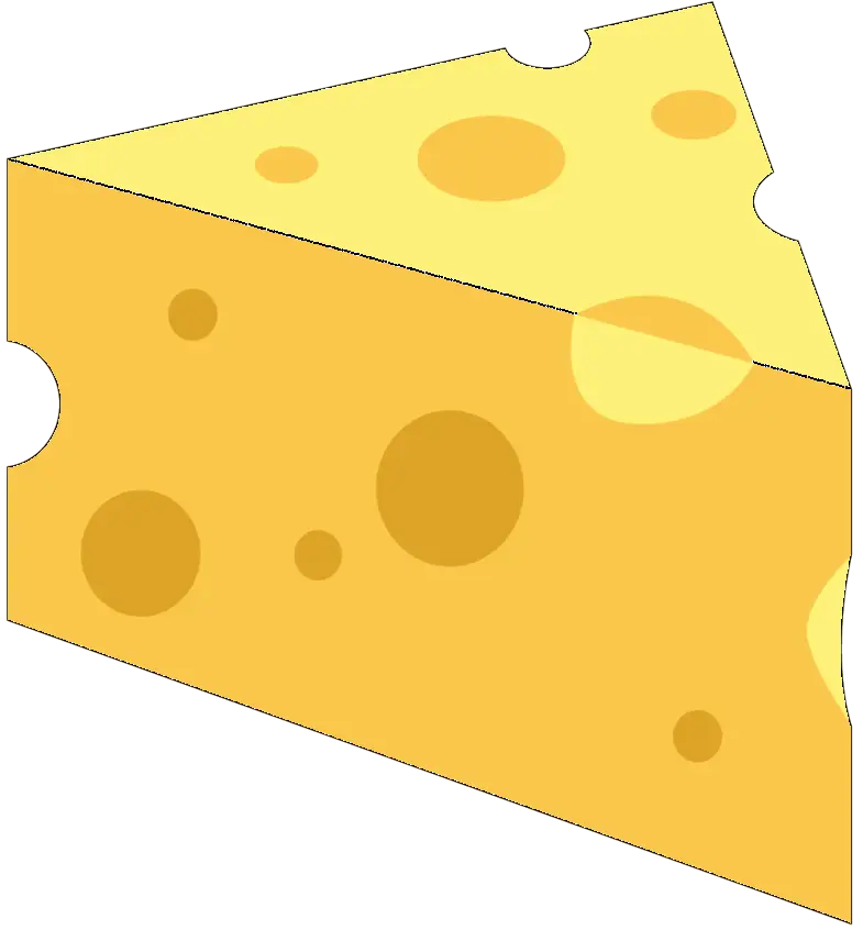 Slice of Yellow Cheese