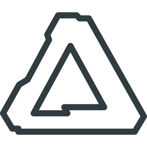 Abstract Logo with Geometric Triangle