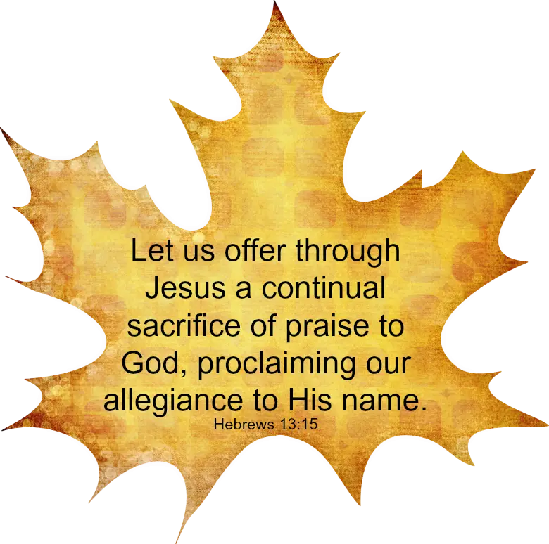 Bible Verse on Leaf