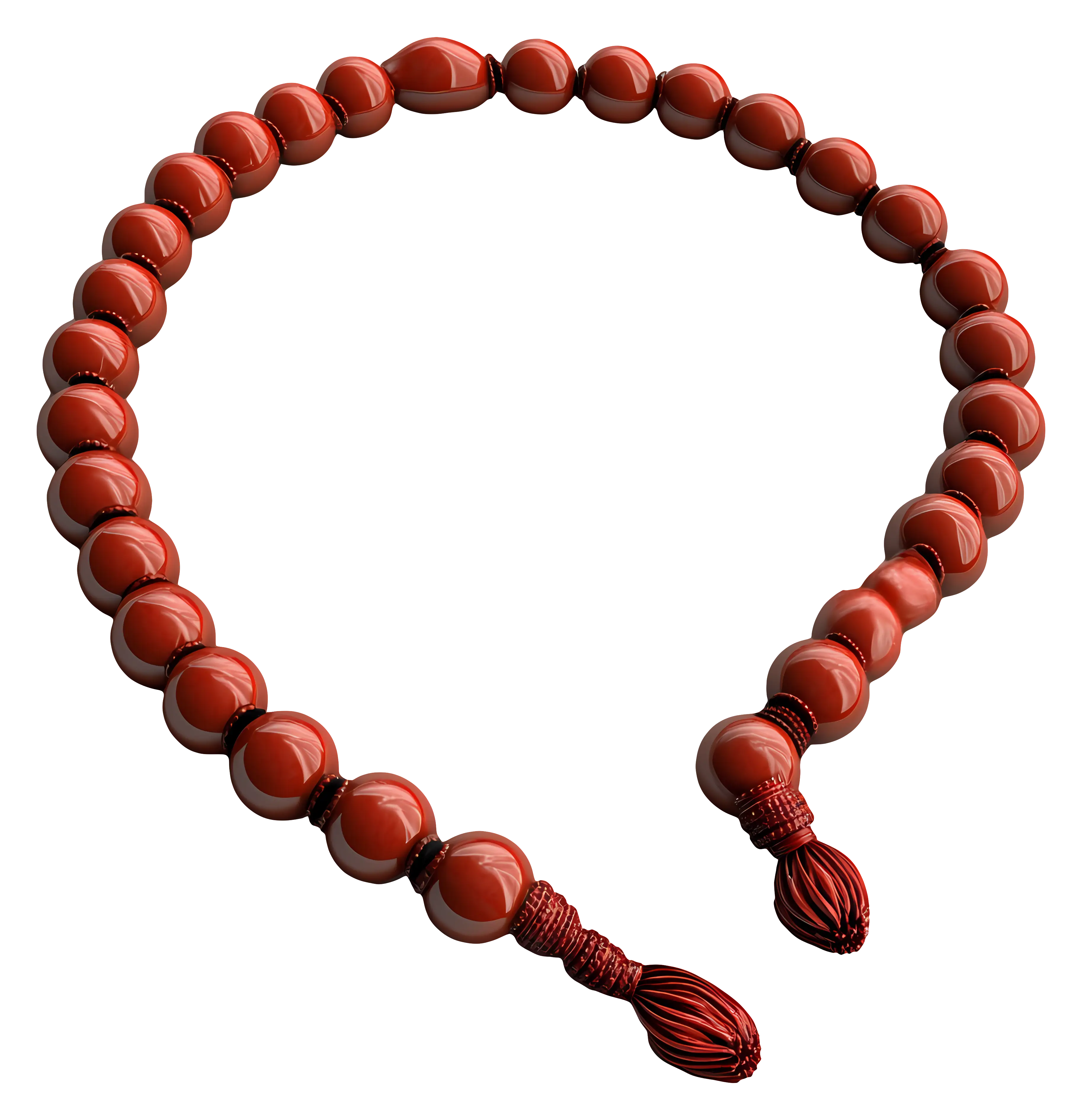Red Rosary Beads String