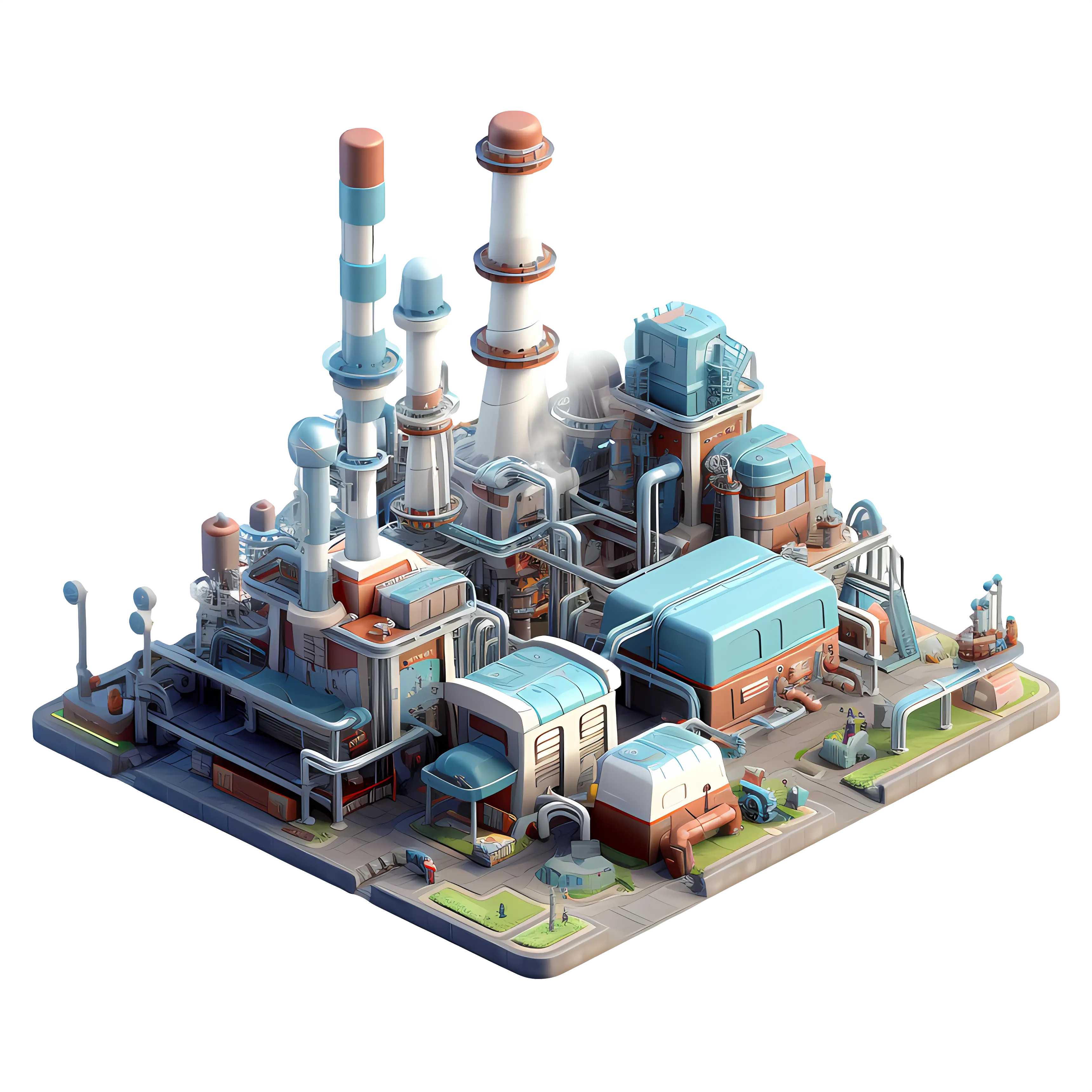3D Factory Model with Machinery Layout