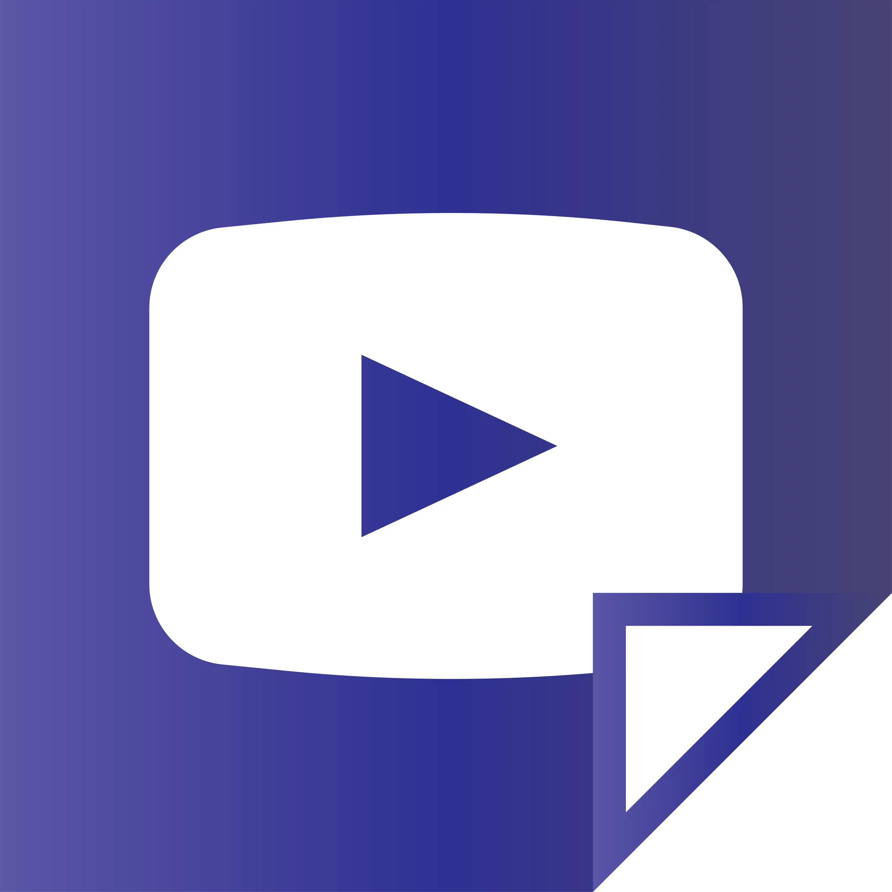 Purple Play Button Logo for Media
