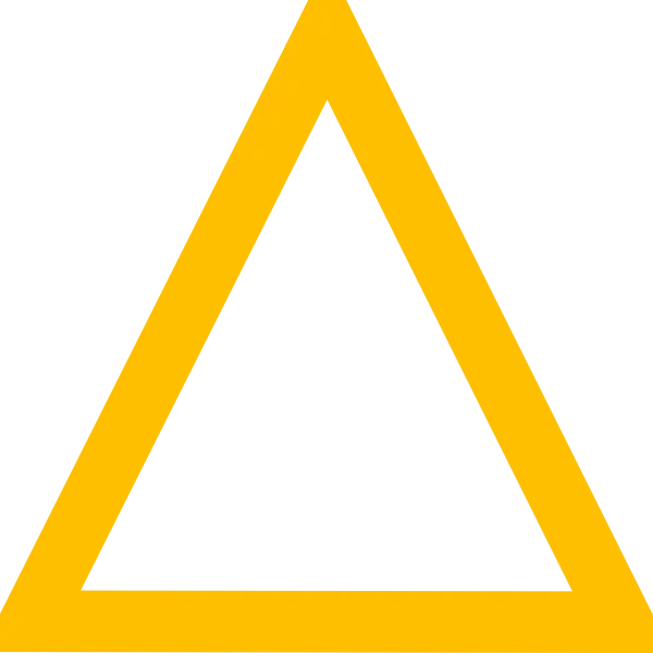 Yellow Triangle Warning Sign Illustration