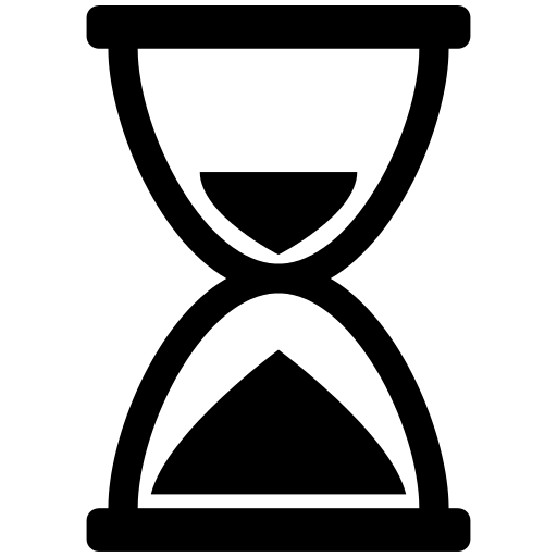 Hourglass Silhouette Representing Time