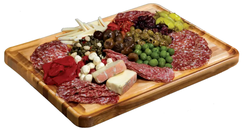 Delicious Charcuterie Board with Meats and Cheeses