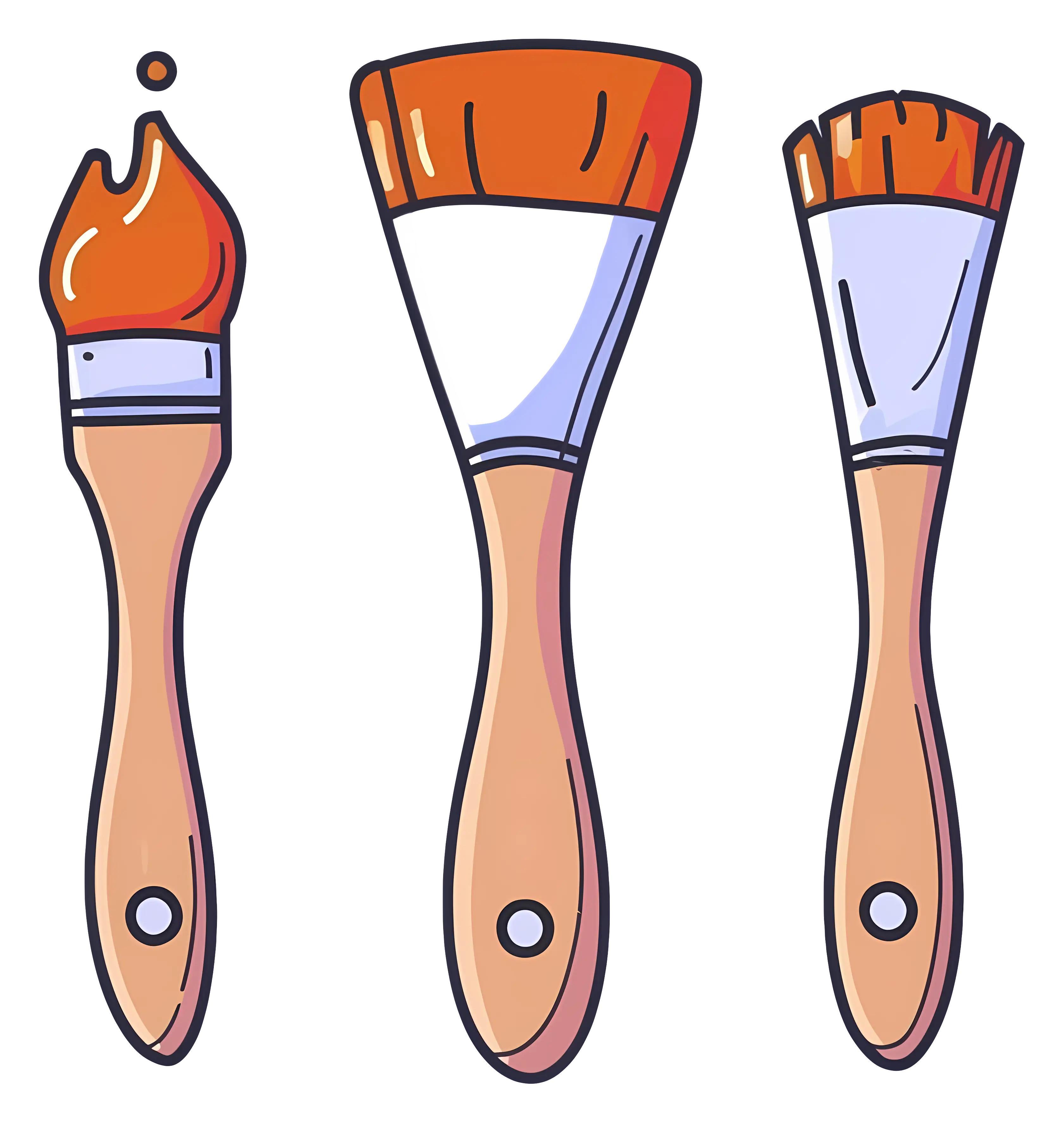 Set of Paintbrushes