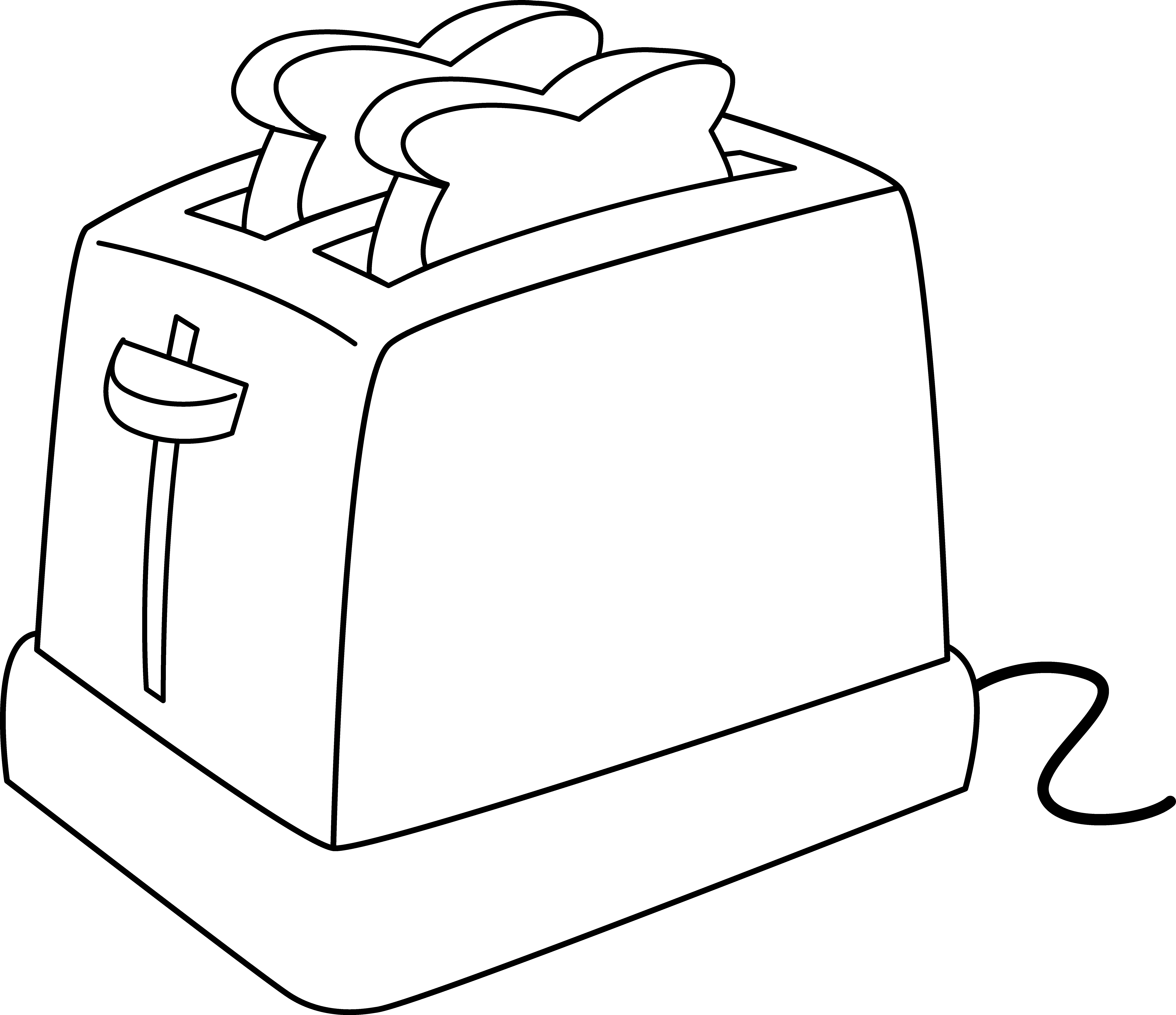 Simple Toaster with Bread Slices