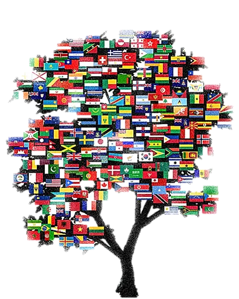 International Flags Tree