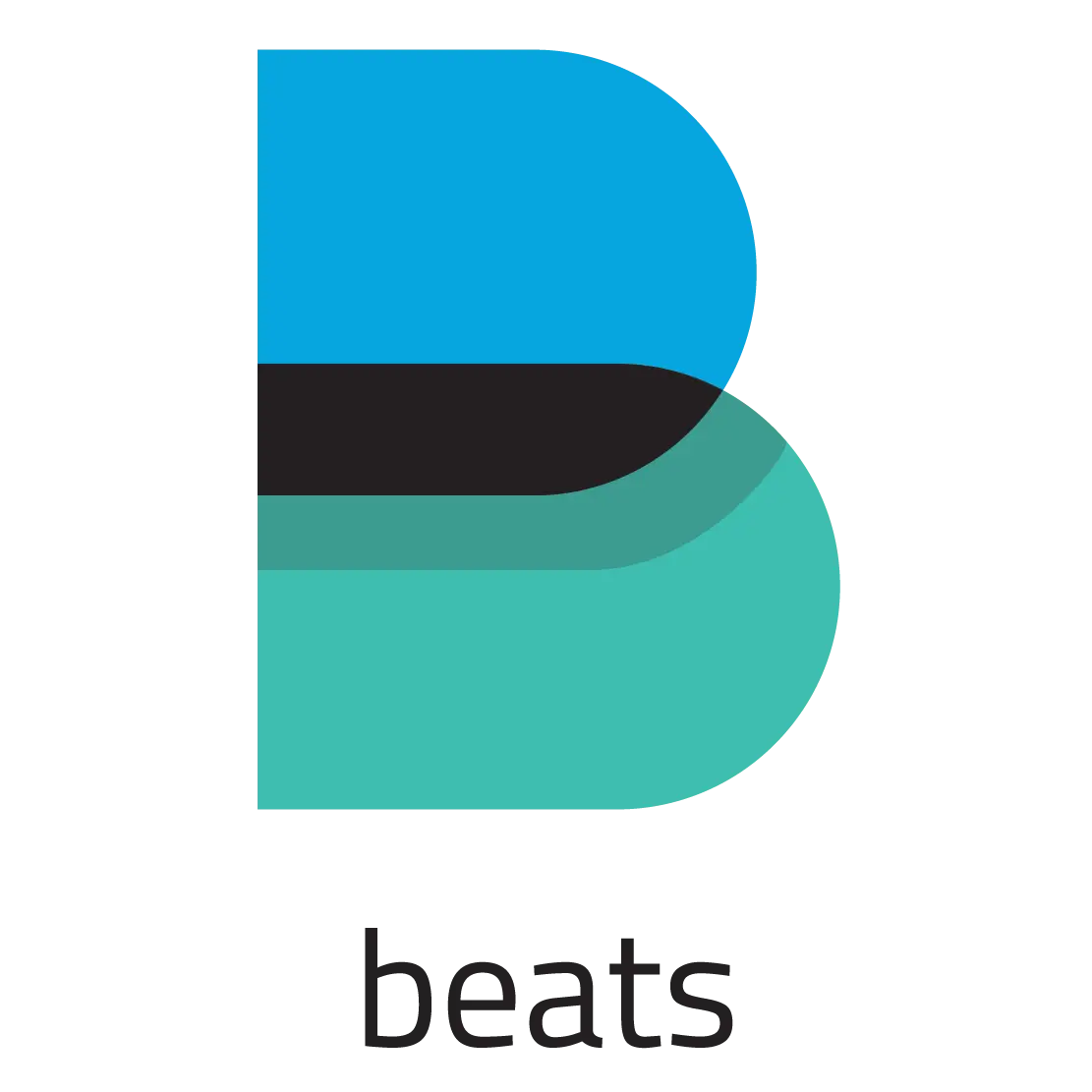 Stylized Modern Blue Letter B Logo