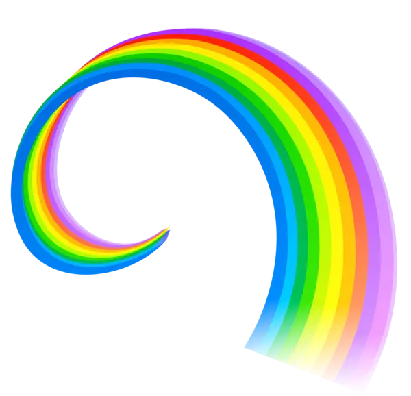Rainbow Swirl with Vibrant Colors