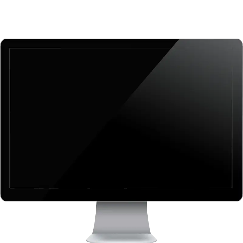 Computer Monitor with Black Screen