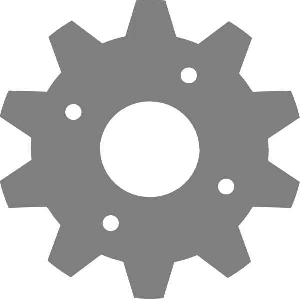 Gray Gear Illustration