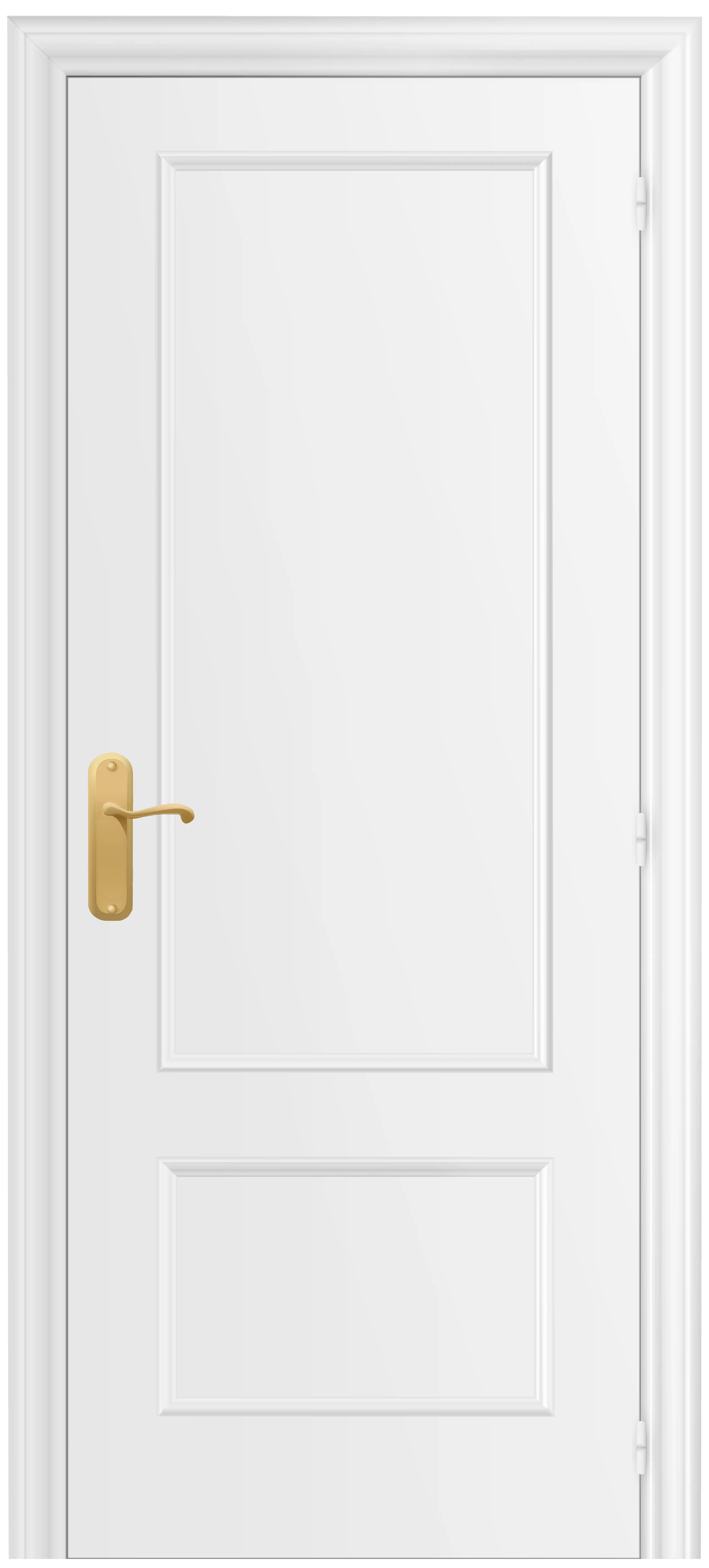 White Door with Golden Handle