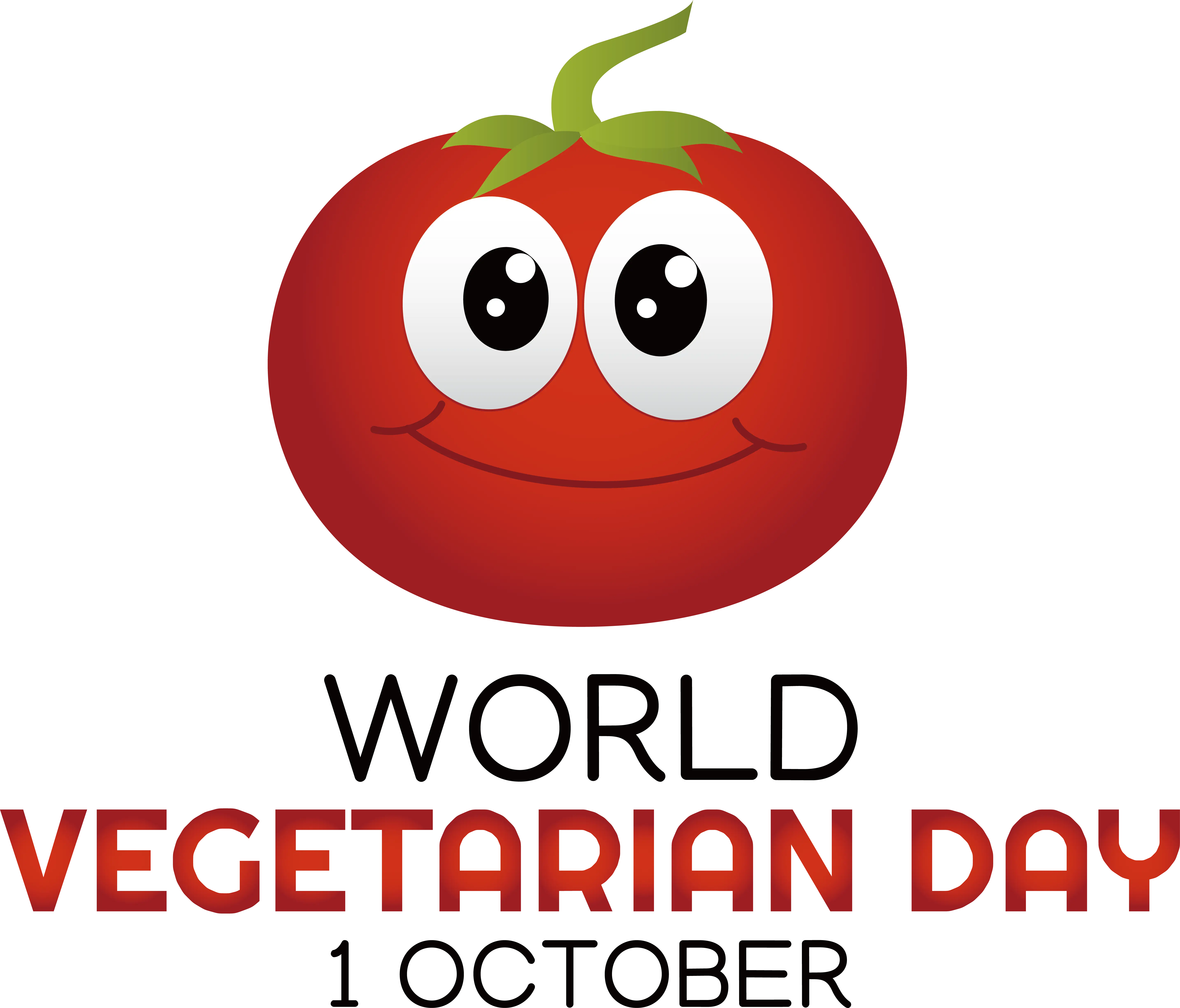 Smiling Tomato Illustration for World Vegetarian Day