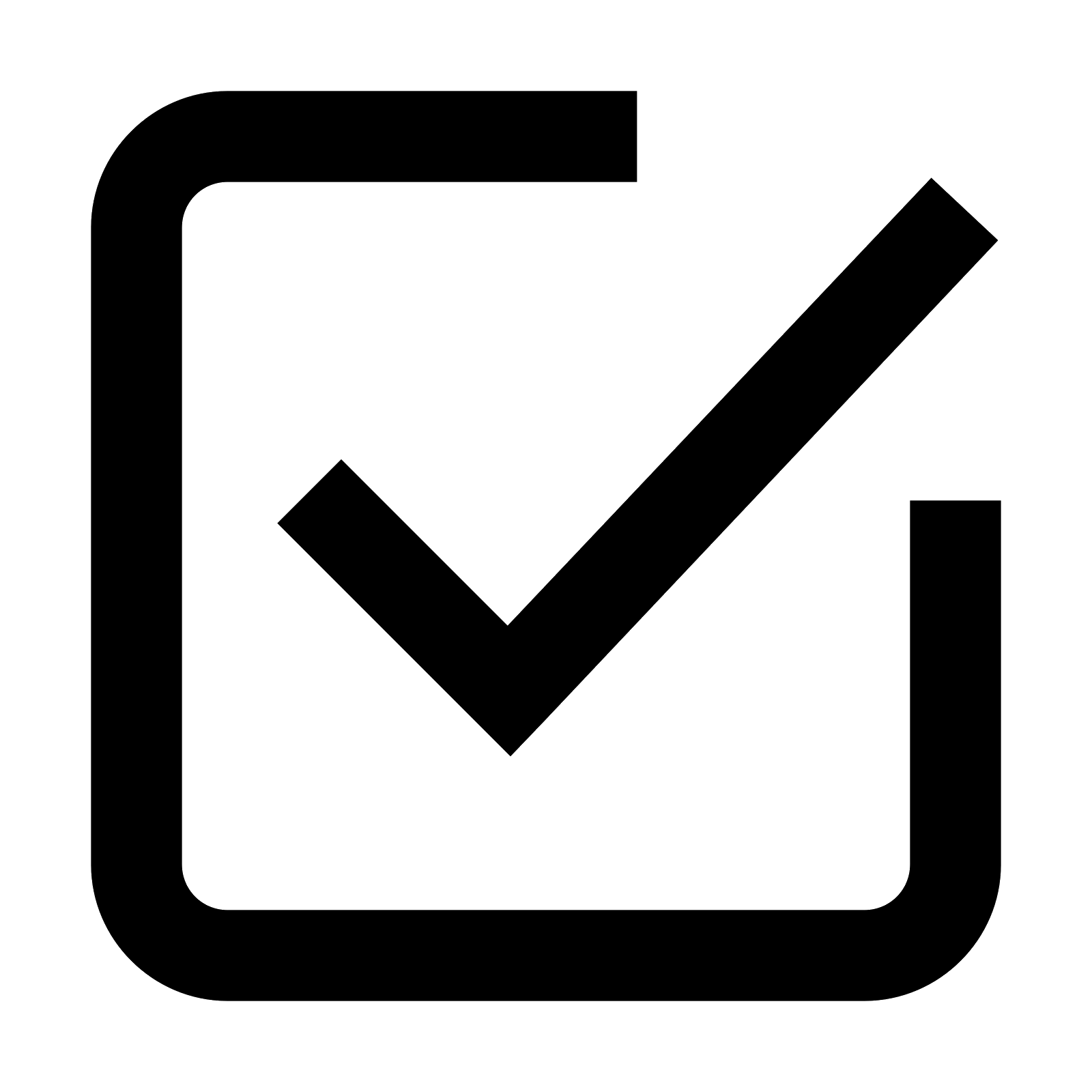 Checkbox Tick Symbol Icon