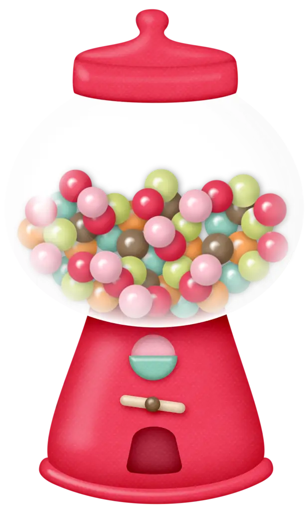 Colorful Gumball Machine