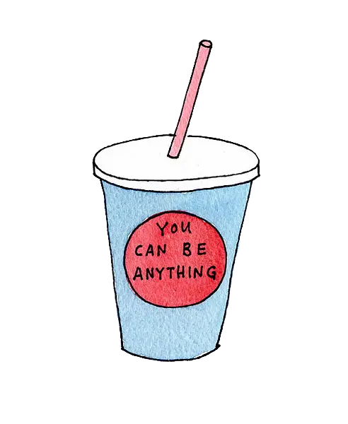 Motivational Cup with Straw