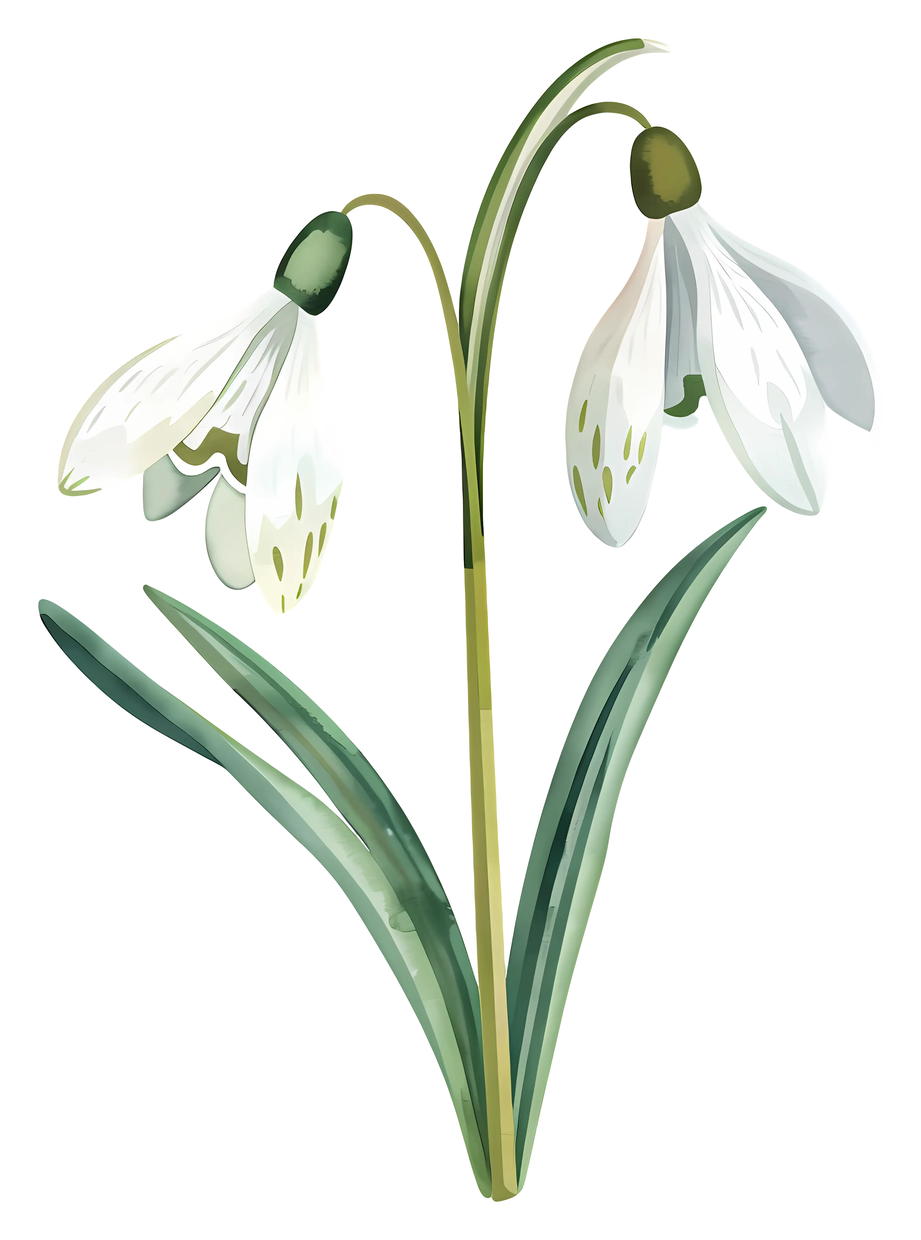 Single Snowdrop Flower