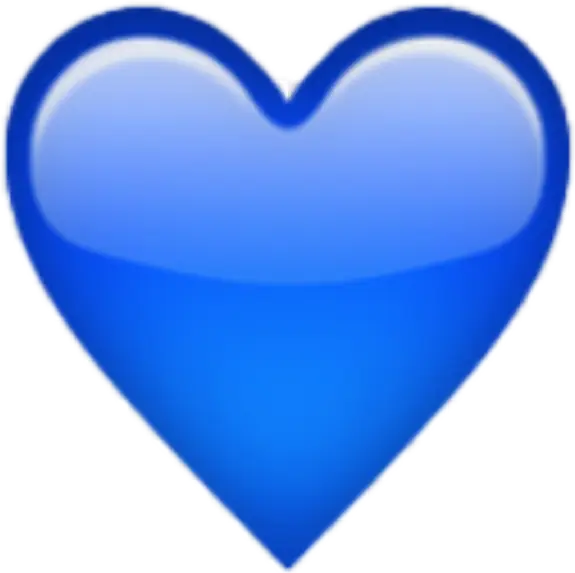 Blue Heart Emoji Symbol
